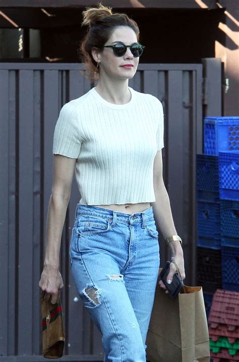 MICHELLE MONAGHAN Out Shopping in Hollywood 10/18/2017 - HawtCelebs