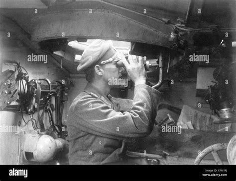 German StuG commander in his tank, 1944 Stock Photo, Royalty Free Image ...