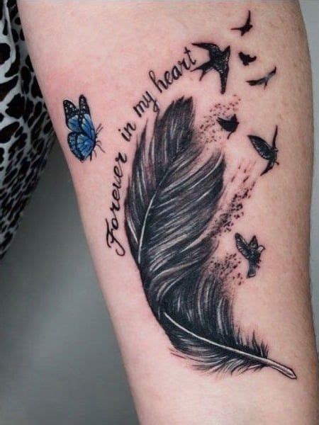 100 Meaningful Tattoos Ideas That Are Symbolic | Feather tattoo design ...