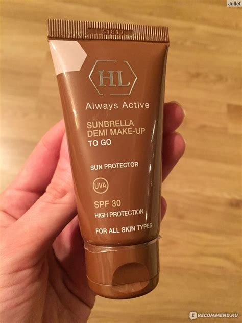 Солнцезащитный крем Holy land cosmetics Sunbrella SPF 36 Demi Make-Up ...