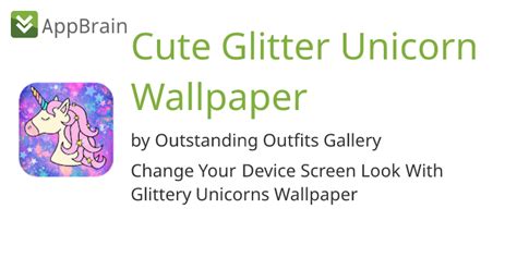 cute glitter unicorn wallpaper  android app stats insights