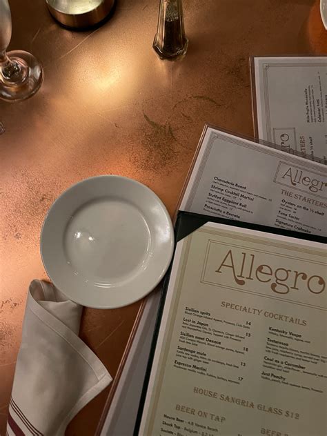 Eclectic Kim Review: Allegro Restaurant and Bar