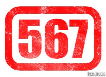 567 Text Effect and Logo Design Number