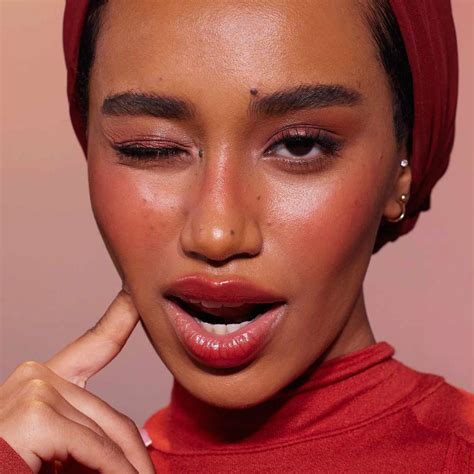 blushing    dark skin ga fashion