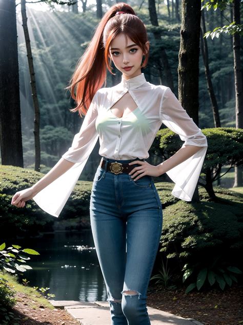 Jeans Girl's Astro~Reality🌑-0 | image created by Frisso83 | Tensor.Art