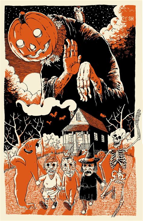 Vintage Halloween Poster