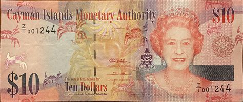 10 Dollars - Elizabeth II (D Series) - Cayman Islands – Numista