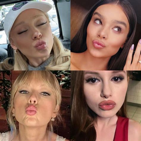 Sexiest Lips: Ariana Grande vs Hailee Steinfeld vs Taylor Swift vs ...