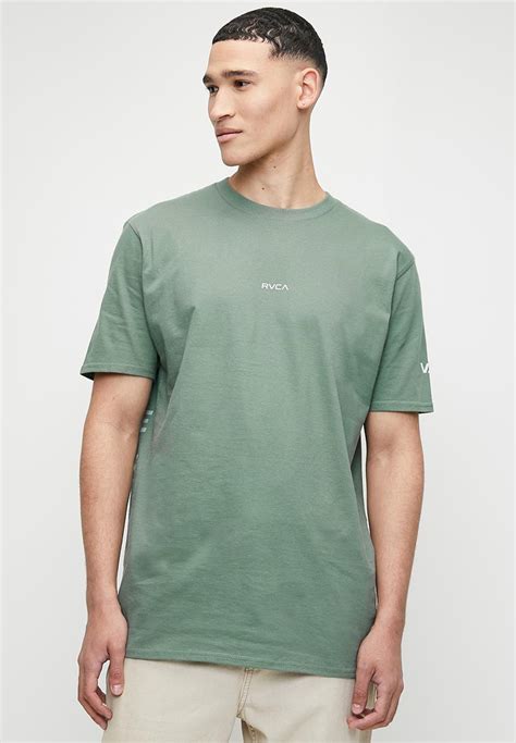rvca offset ss tee jade rvca  shirts vests superbalistcom