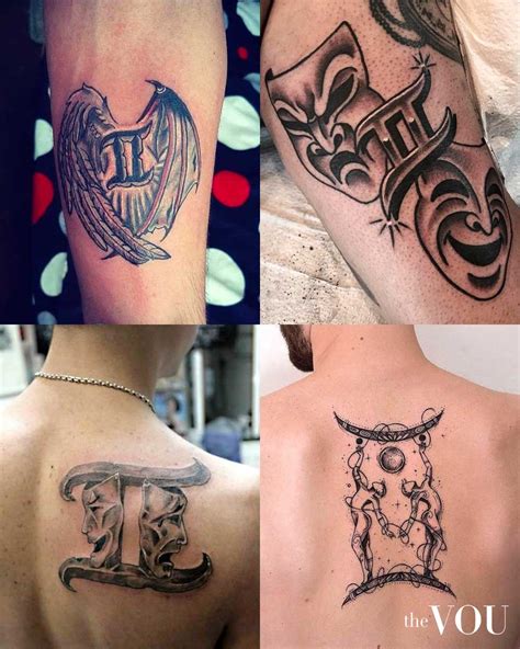 gemini tattoo designs  guys