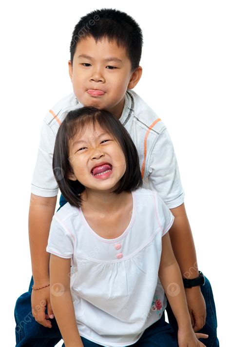 Brother And Sister Happy, Expression, Beauty, Girl PNG Transparent