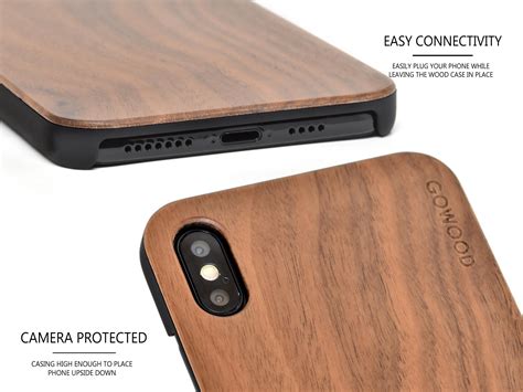 iPhone XS Max wood case, iPhone XS max case walnut | GW
