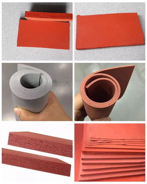 Waterproof Red Silicone Rubber Foam Sheets Silicone Sponge Sheets - Buy
