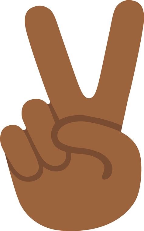 Peace Sign Emoji Transparent