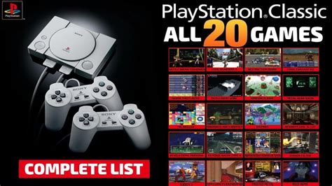 Sony PS1 / PS Classic Mini Complete Games List [All the Games] || [EUR ...