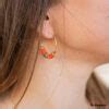 Kit Bijou des mini-créoles Paloma corail | La Droguerie