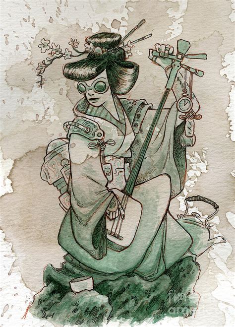 Samisen Painting by Brian Kesinger - Fine Art America