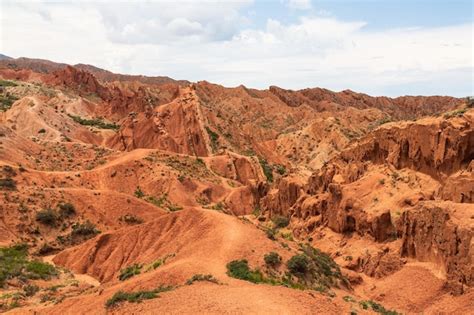Premium Photo | Fairytale canyon skazka in kyrgyzstan