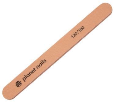 Planet Nails Пилка для ногтей стандарт персиковая Mylar, 120/180 грит ...