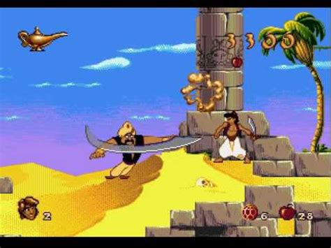 Aladdin sega online game walkthrough бродилка Алладин прохождение ...