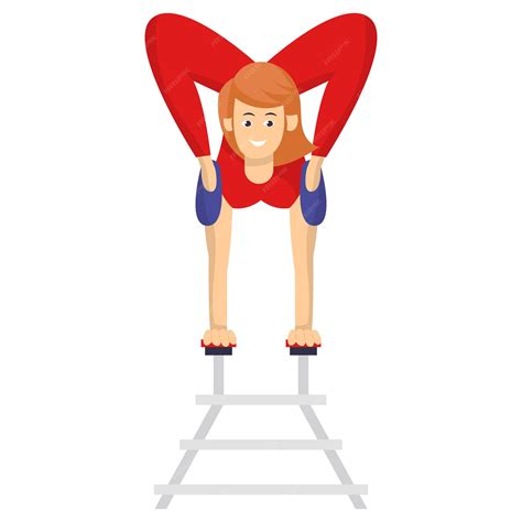 Premium Vector | Extremely flexible performer or bendy girl, circus