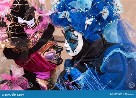 Masked couple in love stock image. Image of costume, blue - 30039855