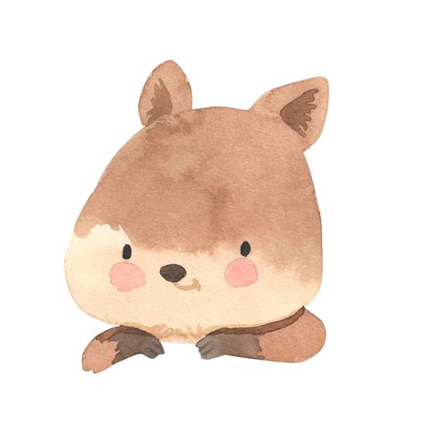 Premium Vector | Quokka watercolor illustration for kids