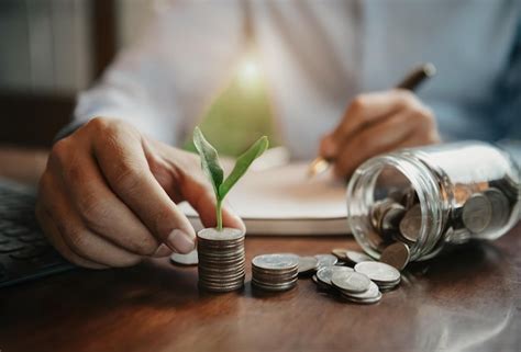 premium photo growing money crops  coins finance  investment ideas