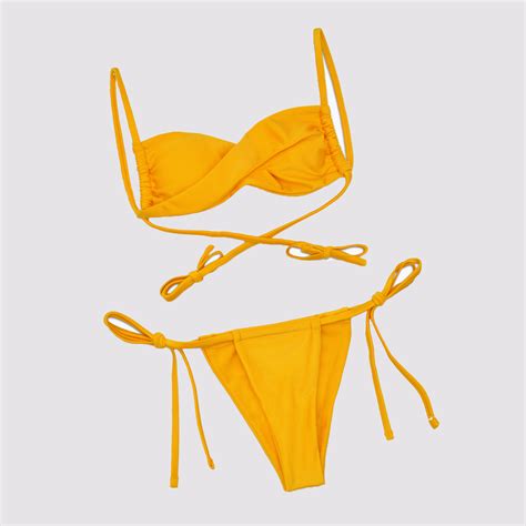 Custom Nude Girl Swimwear Thong Two Pieces Swimwear Swimsuit Bikini for