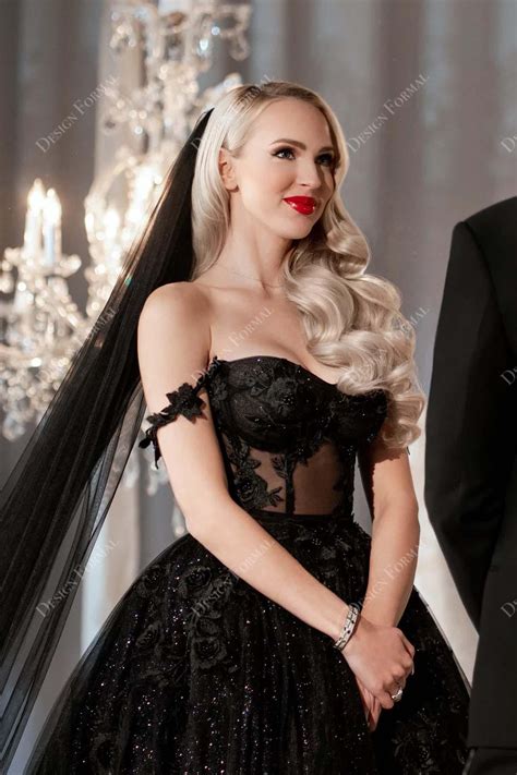 Gothic Wedding Dresses Black And Green