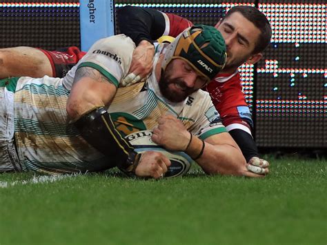 northampton hand sixth defeat  gloucester planetrugby planetrugby