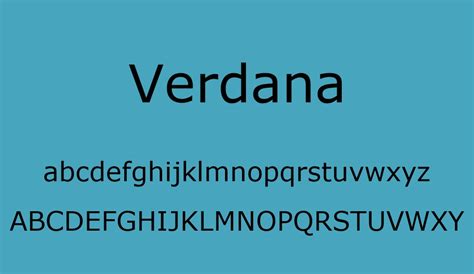 Images of Verdana - JapaneseClass.jp
