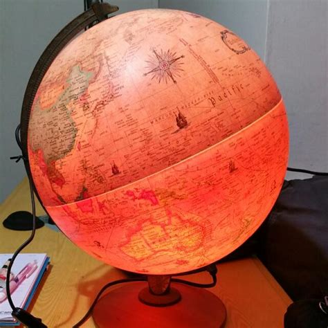 vintage collections world antique globe lightedilluminated lighted