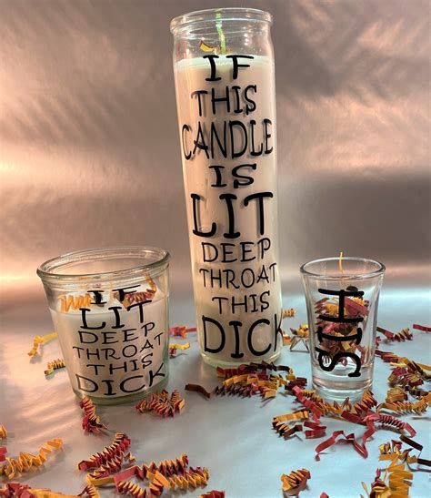 Naughty, Sex Candles Dirty, Kinky Candle Gift Set Funny Candle Shot