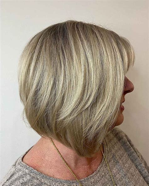 18 Marvelous Medium-Length Layered Bobs for Women Over 60