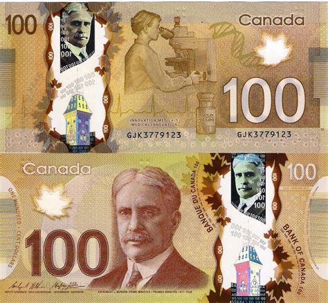 New Canadian 100 Dollar Bill