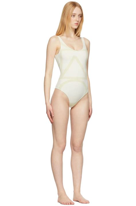 Totême One Piece Swimsuit - Off-White Monogram | Garmentory
