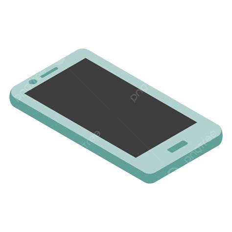 flat handphone isometric handphone smartphone phone png  vector