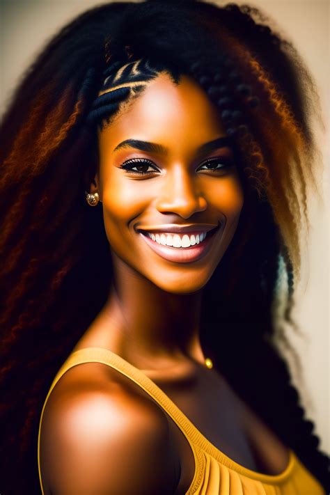 Lexica - Portrait of a uniquely pretty 20 year old black girl