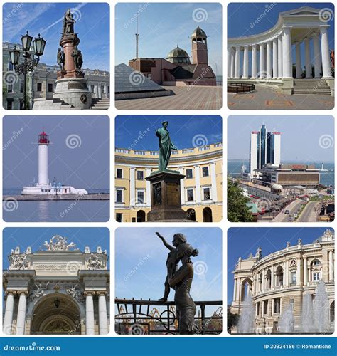 Marksteine von Odessa stockfoto. Bild von quadrat, denkmal - 30324186