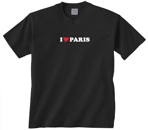 I Love Paris T Shirt | Minaze