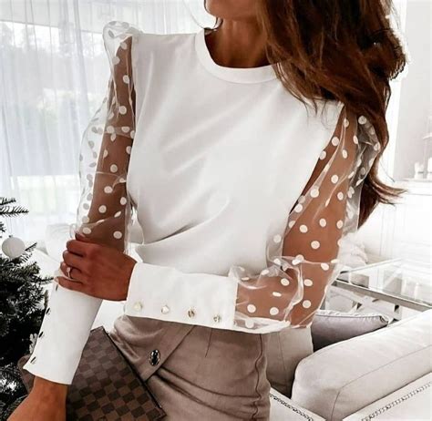 БЛУЗКА ЖЕНСКАЯ | Womens basic tops, Long sleeve, Fashion colours
