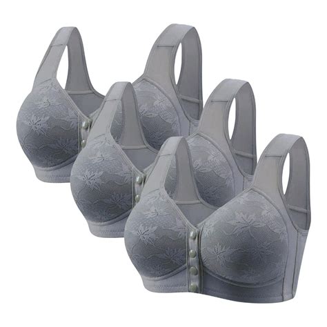 smihono daisy bras  older women  pack front closure  size bras