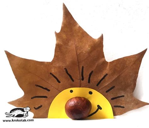 krokotak | HEDGEHOG | Lavoretti scuola materna, Kids crafts, Arte neonati