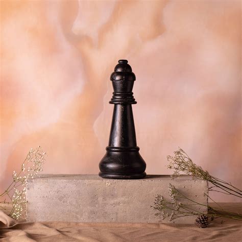 wooden queen chess piece decor peacock life  shabnam gupta