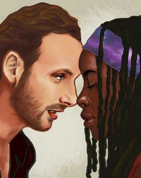 RICK AND MICHONNE | Dead man walking, Amc walking dead, Rick and michonne