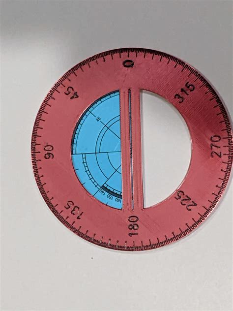deg protractor  vulcan   stl model printablescom