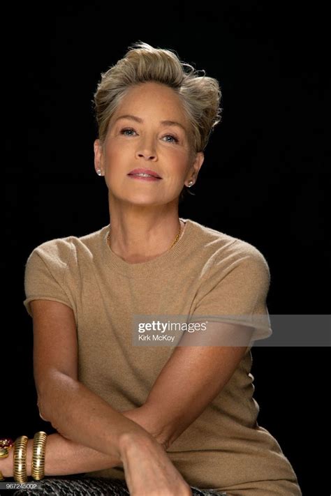 Actress Sharon Stone is photographed for Los Angeles Times on April ...