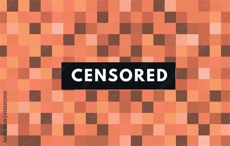 Censor blur effect texture isolated. Blurry pixel color censorship ...