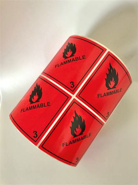 flammable warning labels alan northrop label printers
